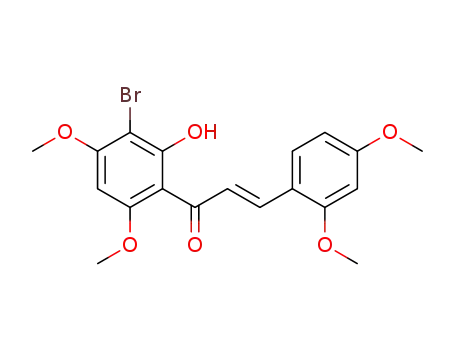 (E)-1-(3-bromo-2-hydroxyl-4,6-dimethoxyphenyl)-3-(2,4-dimethoxyphenyl)prop-2-en-1-one