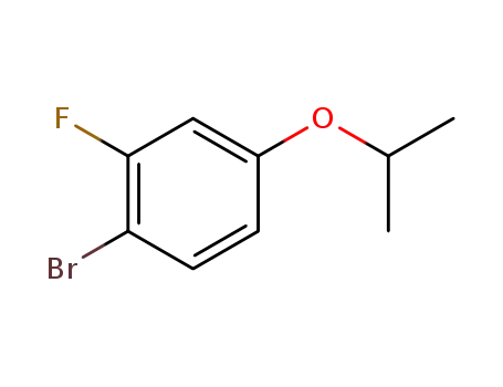 Molecular Structure of 1036724-61-4 (1-BroMo-2-fluoro-4-isopropoxybenzene)