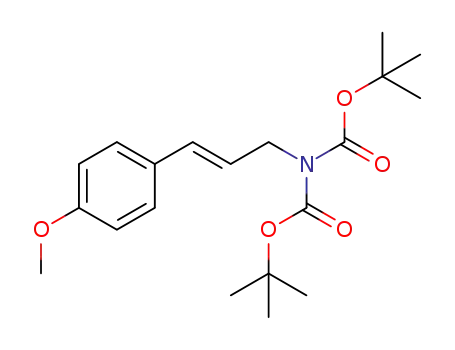 (E)-N,N-bis(tert-butoxycarbonyl)-3-(4-methoxyphenyl)prop-2-en-1-amine