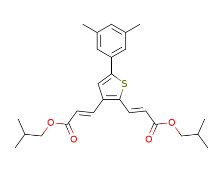 diisobutyl (2E,2'E)-3,3'-[5-(3,5-dimethylphenyl)thiophene-2,3-diyl]diacrylate