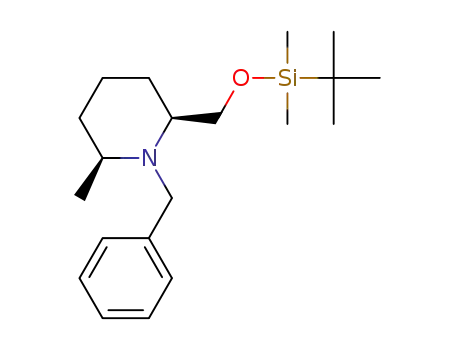 (2S,6S)-1-benzyl-2-((tert-butyldimethylsilyloxy)methyl)-6-methylpiperidine