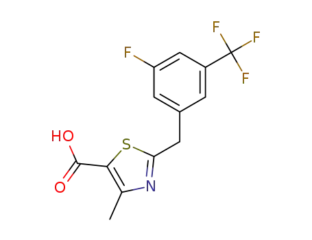 2-[3-fluoro-5-(trifluoromethyl)benzyl]-4-methyl-1,3-thiazole-5-carboxylic acid