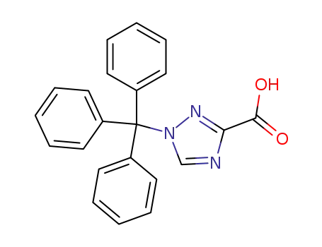 Molecular Structure of 381219-90-5 (1-trityl-1H-1,2,4-triazole-3-carboxylic acid)