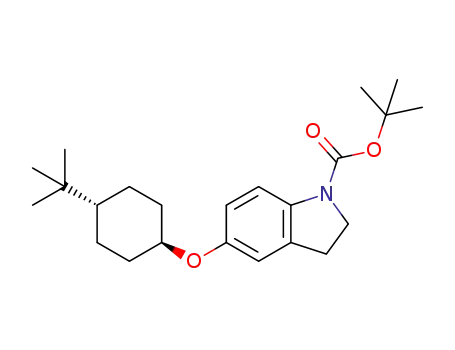 5-(trans-4-tert-butyl-cyclohexyloxy)-2,3-dihydro-indole-1-carboxylic acid tert-butyl ester
