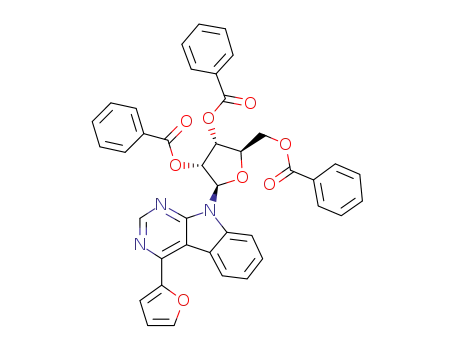 4-(furan-2-yl)-9-(2,3,5-tri-O-benzoyl-β-d-ribofuranosyl)-9H-pyrimido[4,5-b]indole