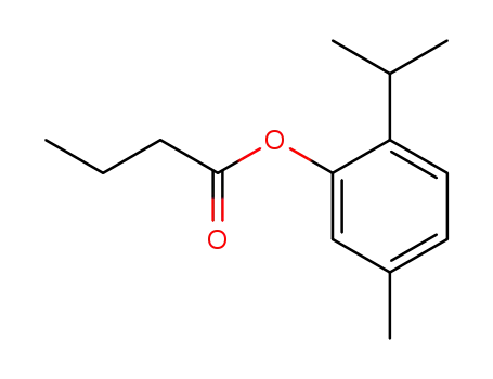 Molecular Structure of 5451-70-7 (5-methyl-2-(propan-2-yl)phenyl butanoate)