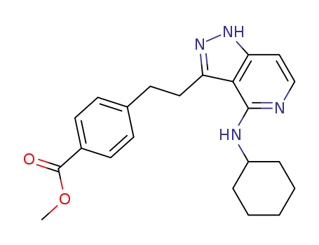 4-[2-(4-cyclohexylamino-1H-pyrazolo[4,3-c]pyridin-3-yl)-ethyl]-benzoic acid methyl ester