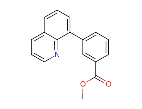 Molecular Structure of 177734-95-1 (methyl 3-(quinolin-8-yl)benzoate)