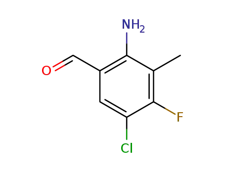 2-amino-5-chloro-4-fluoro-3-methylbenzaldehyde