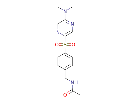 N-(4-(5-(dimethylamino)pyrazin-2-ylsulfonyl)benzyl)acetamide