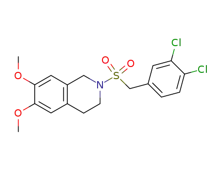 Isoquinoline,
2-[[(3,4-dichlorophenyl)methyl]sulfonyl]-1,2,3,4-tetrahydro-6,7-dimethoxy
-