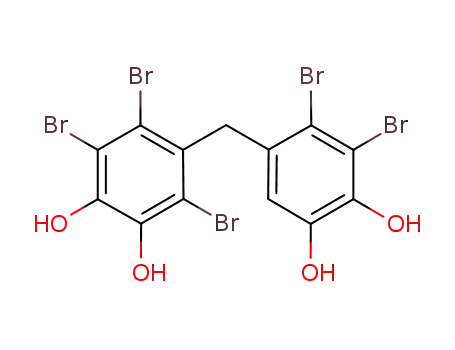 Molecular Structure of 1130428-33-9 (2,2',3,3',6-pentabromo-4,4',5,5'-tetrahydroxydiphenylmethane)