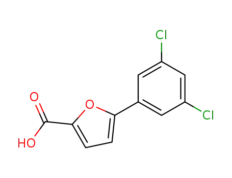 Molecular Structure of 54023-00-6 (5-(3,5-Dibromophenyl)-furan-2-carboxylic acid)
