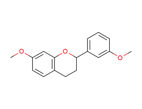 Molecular Structure of 1383528-06-0 (7-methoxy-2-(3-methoxyphenyl)chromane)