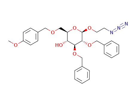 2'-azidoethyl 2,3-di-O-benzyl-6-O-p-methoxybenzyl-β-D-glucopyranoside