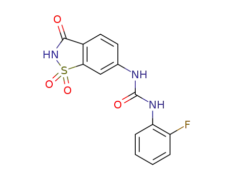 6-(N<sub>3</sub>-(2-fluorophenyl)ureido)saccharin