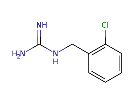 Molecular Structure of 4406-27-3 (N-(2-CHLORO-BENZYL)-GUANIDINE)
