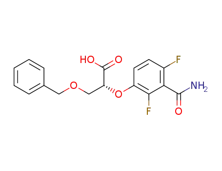 (R)-3-(benzyloxy)-2-(3-carbamoyl-2,4-difluorophenoxy)propanoic acid