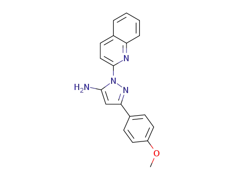 3-(4-methoxyphenyl)-1-(quinolin-2-yl)-1H-pyrazol-5-amine