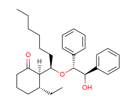 (2R,3R)-3-ethyl-2-((R)-1-((1R,2R)-2-hydroxy-1,2-diphenylethoxy)heptyl)cyclohexanone