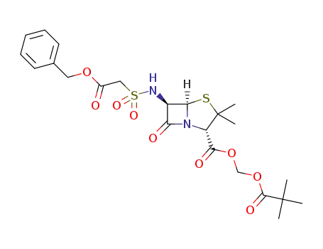 pivaloyloxymethyl 6-β-[(benzyloxycarbonyl)methylsulfonamido]penicillinate