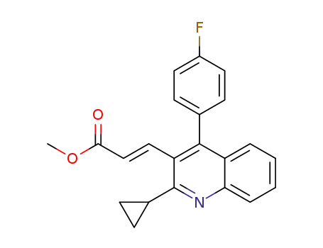 methyl (2E)-3-[2-cyclopropyl-4-(4-fluorophenyl)quinoline-3-yl]acrylate
