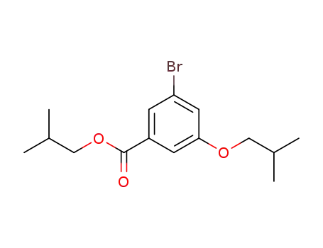 Molecular Structure of 1282520-82-4 (3-bromo-5-isobutoxy-benzoic acid isobutyl ester)