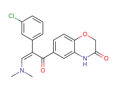 (Z)-6-(3-(dimethylamino)-2-(3-chlorophenyl)acryloyl)-2H-benzo[b][1,4]oxazin-3(4H)-one