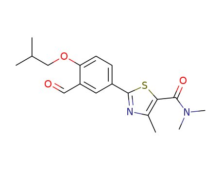 2-[3-formyl-4-(2-methylpropoxy)phenyl]-N,N-4-trimethylthiazole-5-carboxamide