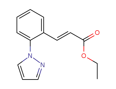 Molecular Structure of 1350896-15-9 (1-{2-[(E)-2-(ethoxycarbonyl)ethenyl]phenyl}-1H-pyrazole)