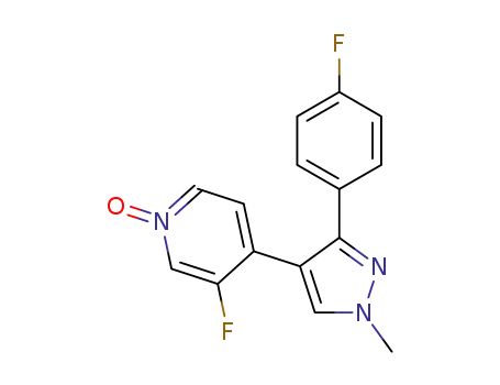 3-fluoro-4-(3-(4-fluorophenyl)-1-methyl-1H-pyrazol-4-yl)pyridine 1-oxide