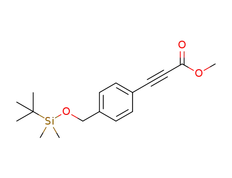 methyl 3-(4-((tert-butyldimethylsilyloxy)methyl)phenyl)-prop-2-ynoate