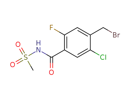 4-(bromomethyl)-5-chloro-2-fluoro-N-(methylsulfonyl)benzamide