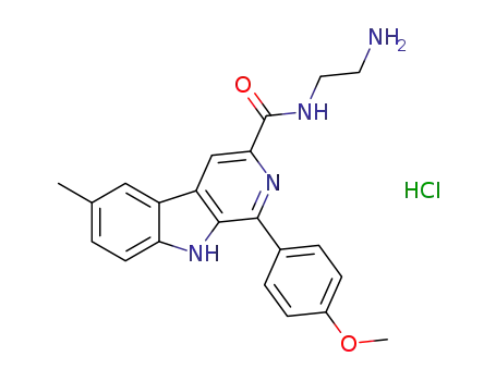 N-(2-aminoethyl)-6-methyl-1-(4-methoxyphenyl )-9H-pyrido[3,4-b]indole-3-carboxamide hydrochloride