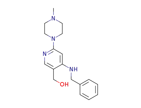 [4-benzylamino-6-(4-methyl-piperazin-1-yl)-pyridin-3-yl]-methanol