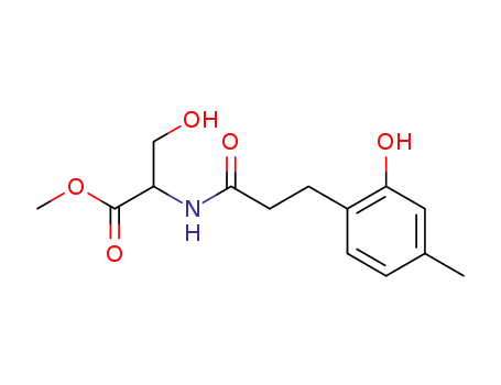 methyl 3-hydroxy-2-(3-(2-hydroxy-4-methylphenyl)propanamido)propanoate