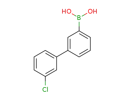 Molecular Structure of 1107603-42-8 ((3'-chloro-[1,1'-biphenyl]-3-yl)boronic acid)