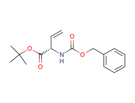 Molecular Structure of 117751-86-7 (3-Butenoic acid, 2-[[(phenylmethoxy)carbonyl]amino]-, 1,1-dimethylethyl
ester, (2S)-)