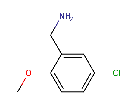 Molecular Structure of 181473-92-7 ((5-chloro-2-methoxyphenyl)methanamine)