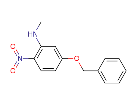 Molecular Structure of 496837-94-6 (5-Benzyloxy-N-Methyl-2-nitroaniline)