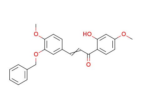 Molecular Structure of 58544-87-9 (3-benzyloxy-4,4'-dimethoxy-2'-hydroxychalcone)