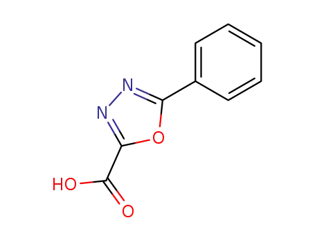 Molecular Structure of 99066-76-9 (5-Phenyl-1,3,4-oxadiazole-2-carboxylic acid)