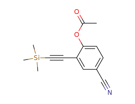 Benzonitrile, 4-(acetyloxy)-3-[(trimethylsilyl)ethynyl]-