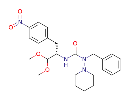 (S)-1-benzyl-3-(1-(4-nitrobenzyl)-2,2-dimethoxyethyl)-1-piperidin-1-ylurea