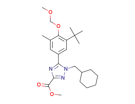 methyl 5-(3-(tert-butyl)-4-(methoxymethoxy)-5-methylphenyl)-1-(cyclohexylmethyl)-1H-1,2,4-triazole-3-carboxylate
