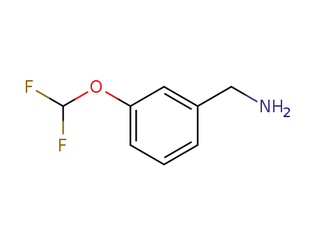 Molecular Structure of 244022-71-7 (Benzenemethanamine, 3-(difluoromethoxy)- (9CI))