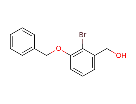Molecular Structure of 158585-00-3 (2-bromo-3-benzyloxy-benzyl alcohol)
