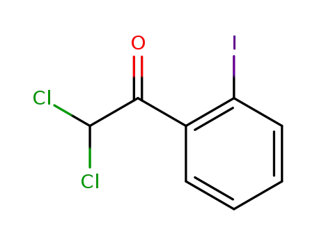 Molecular Structure of 20914-06-1 (2,2-dichloro-1-(2-iodophenyl)ethan-1-one)
