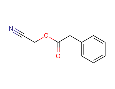 Molecular Structure of 49808-65-3 (Benzeneacetic acid, cyanomethyl ester)