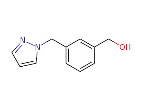 Molecular Structure of 78425-12-4 ([3-(1H-PYRAZOL-1-YLMETHYL)PHENYL]METHANOL)